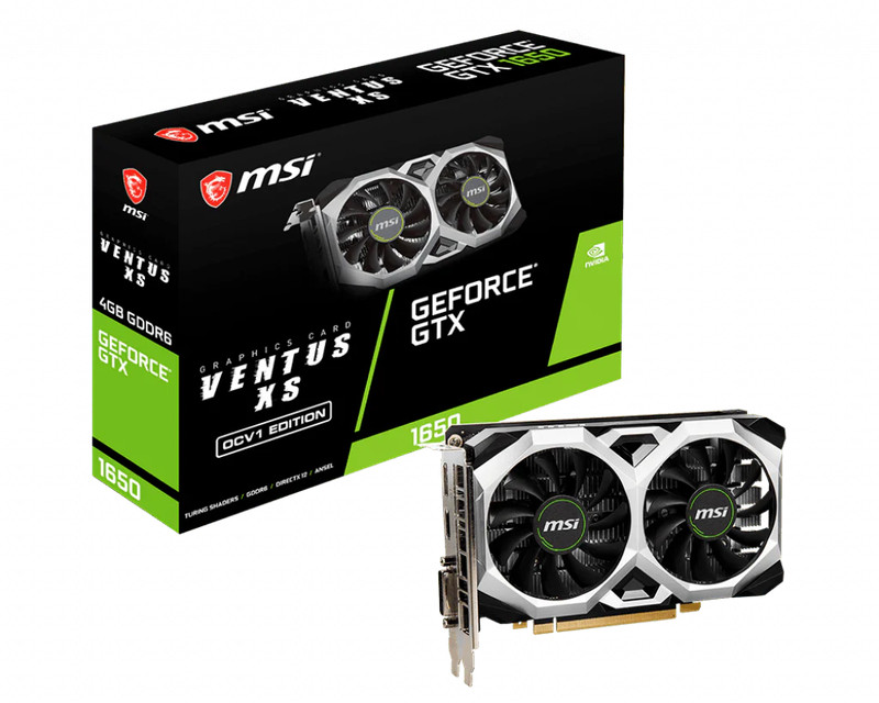MSI GeForce GTX 1650 D6 Ventus XS OCV1 - كرت الشاشة